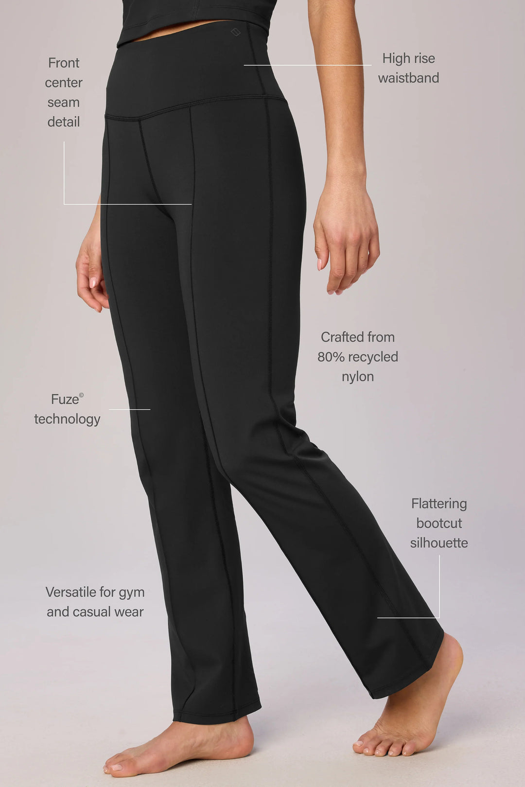 Leon Bootcut Gym Pants