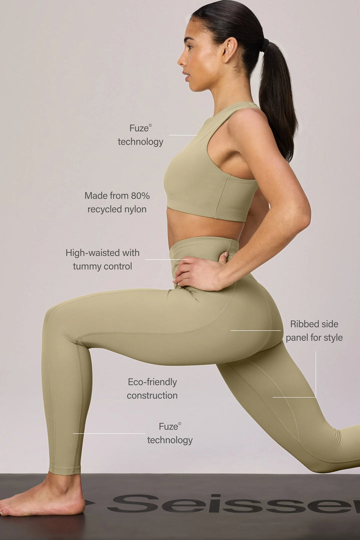 Henri Compression Full Length Legging With Rib