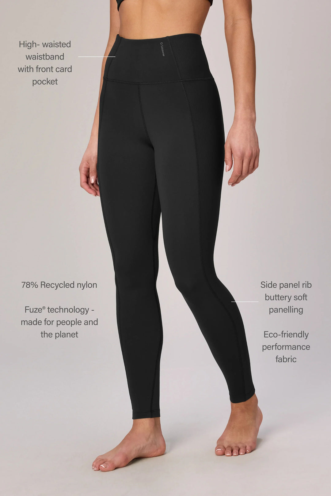 Henri Compression Full Length Legging With Rib