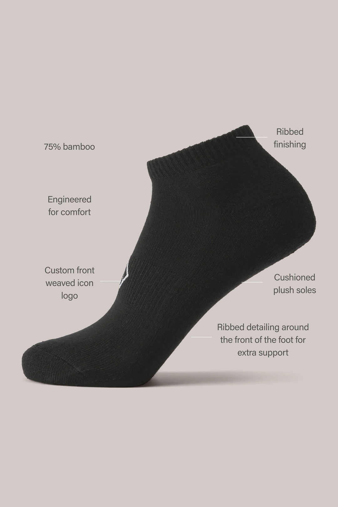 Beardsley Anklet Sock