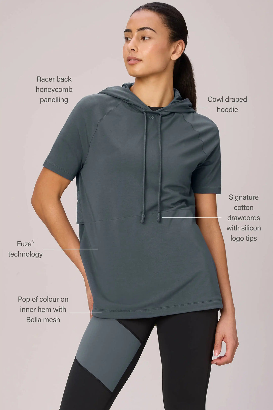 Emile Short Sleeve Pima Hoodie