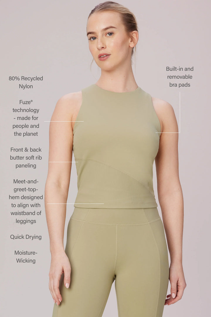 Matisse Compression Top With Rib