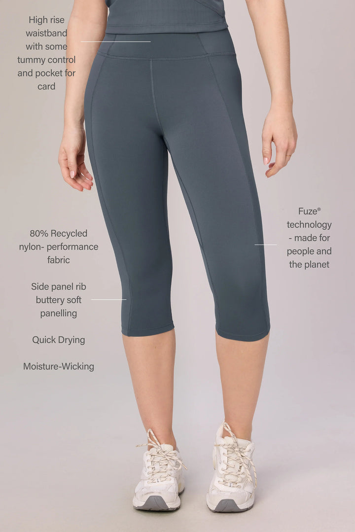 Henri Compression Capri With Rib