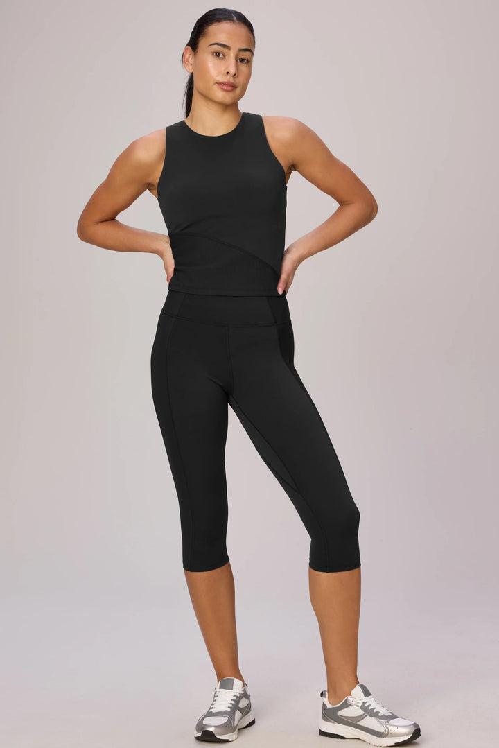 Henri Compression Capri With Rib