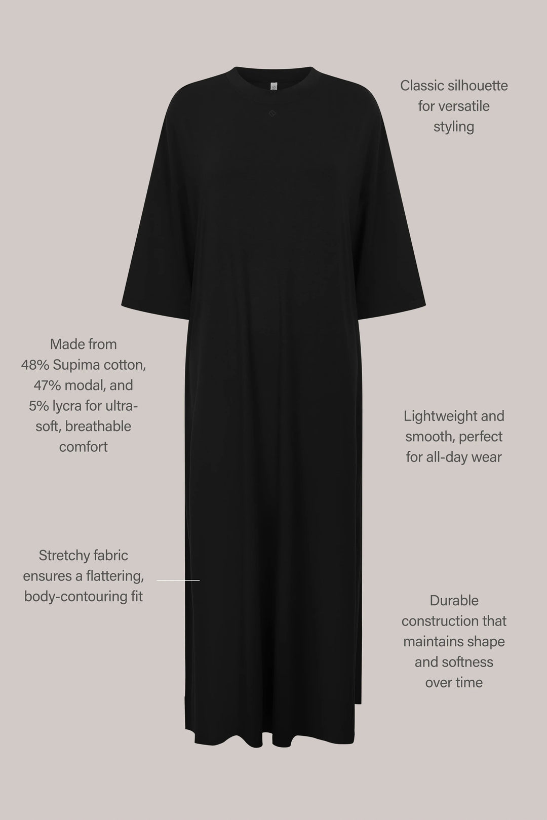 Sloane 3/4 Sleeve Maxi