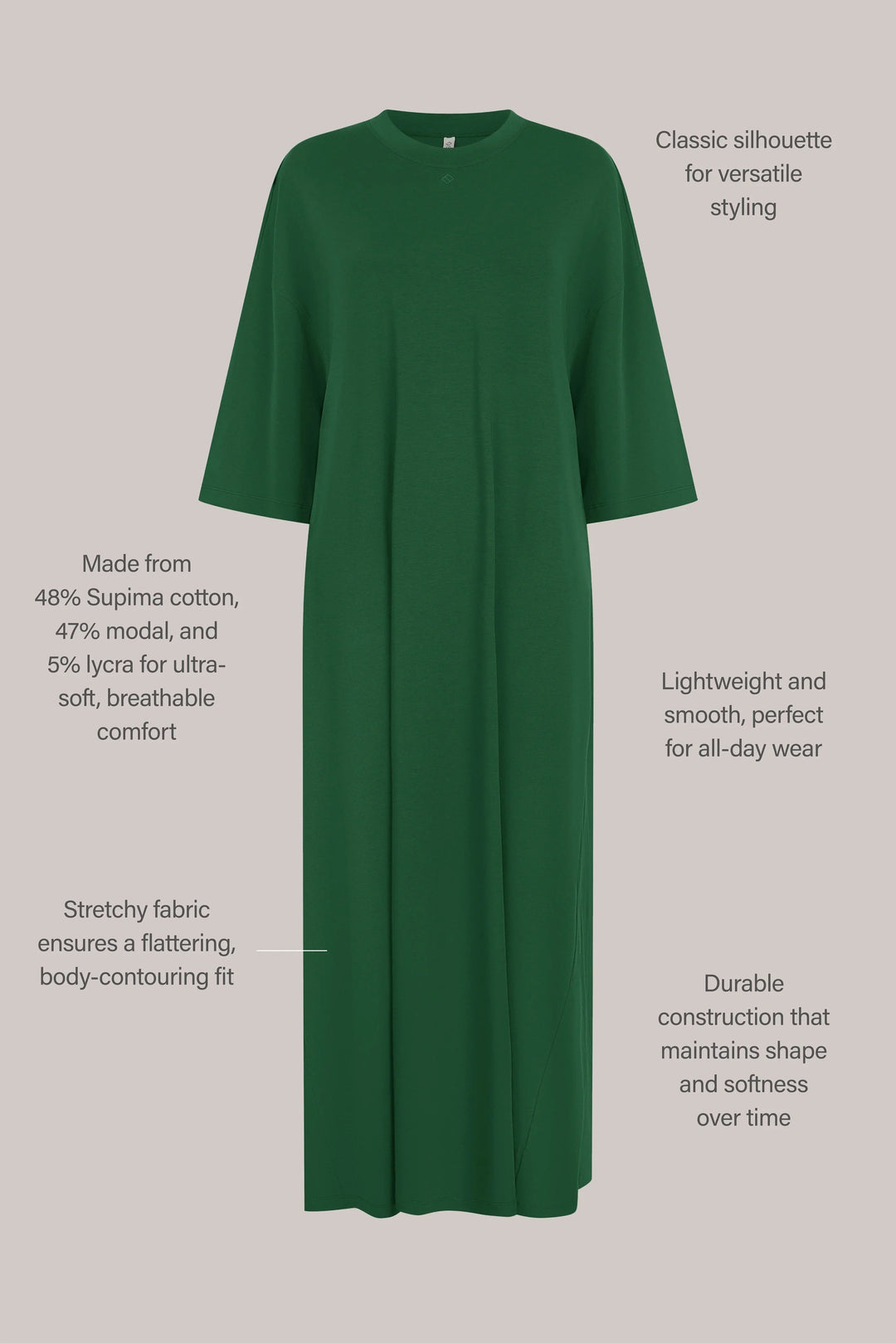 Sloane 3/4 Sleeve Maxi