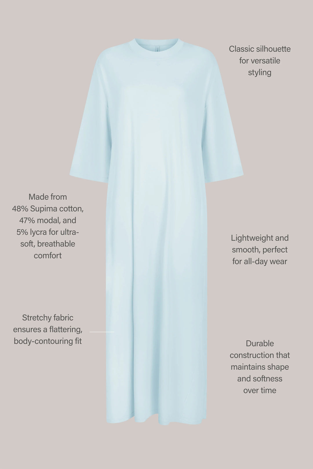 Sloane 3/4 Sleeve Maxi