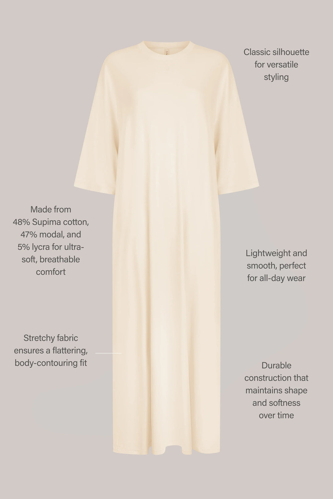Sloane 3/4 Sleeve Maxi