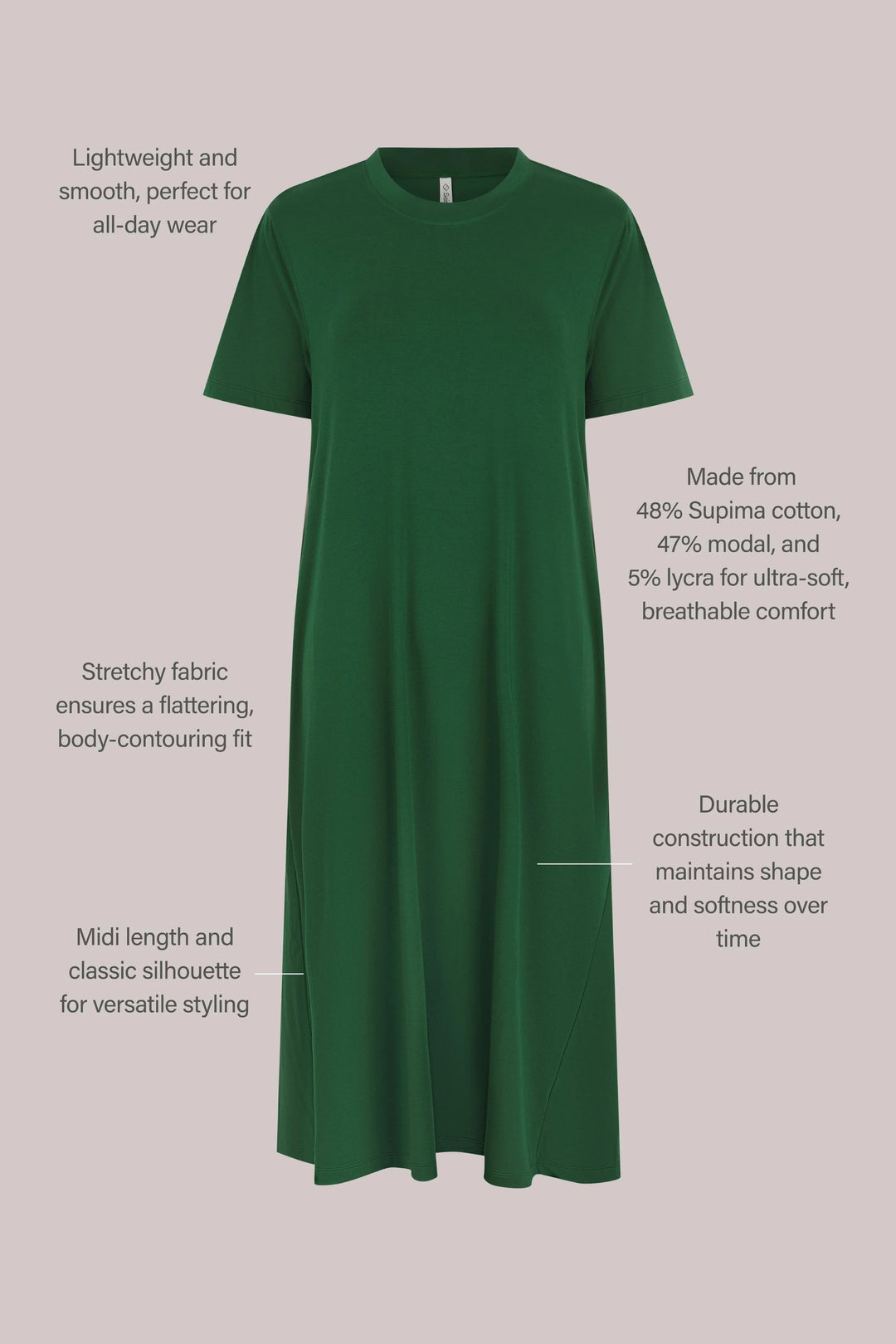Sloane Pima Midi Dress