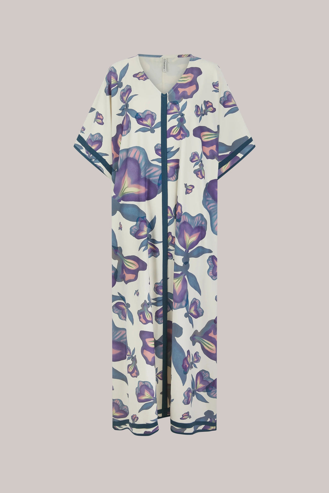 Sanzio Kaftan Abstract Ivy Print